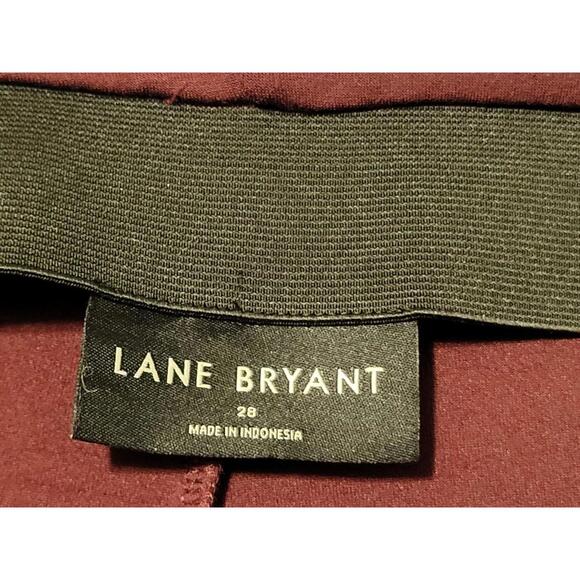 Lane Bryant‎ Burgundy High Rise Wide Leg Pant Plus Size 28 - Picture 6 of 6